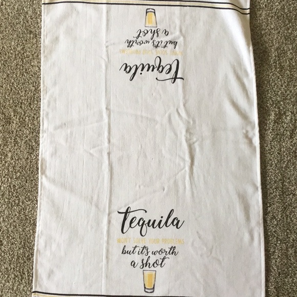 Casaba Home Dining Dish Or Bar Towel With Tequila Saying Nwot